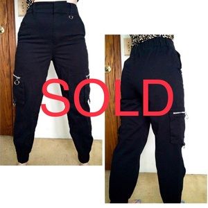 Black Cargo Pants/Jogger